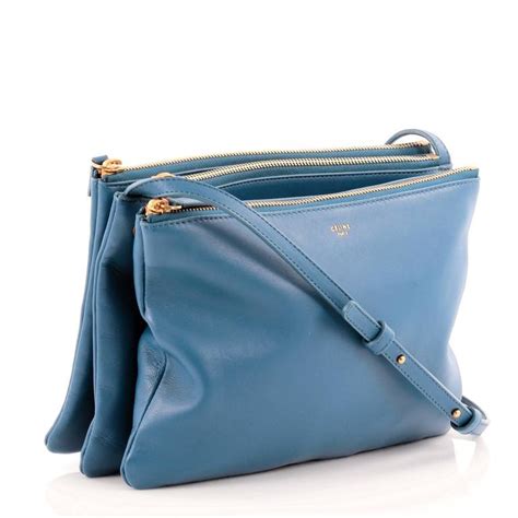 celine blue trio bag|celine trio handbags.